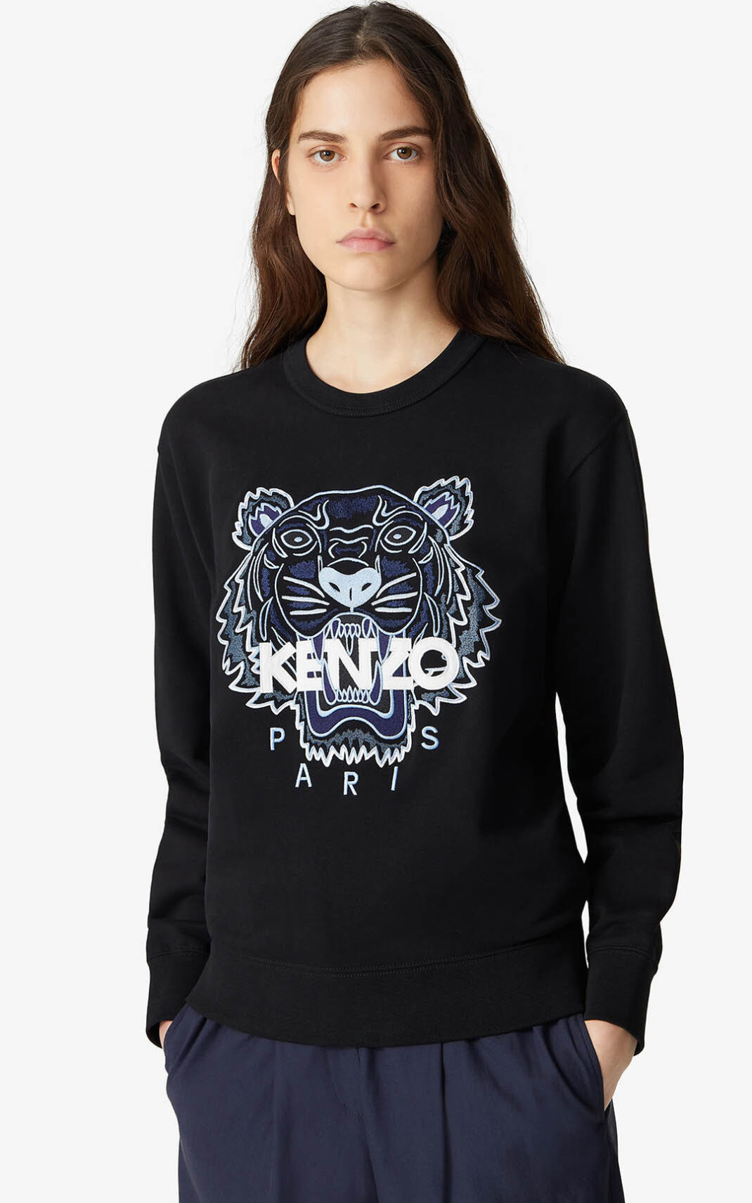 Sudadera Kenzo Tiger Mujer Negras NVY952013